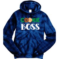 Funny Cookie Boss Girl Troop Leader Family Matching Tie Dye Hoodie