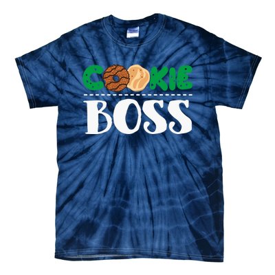 Funny Cookie Boss Girl Troop Leader Family Matching Tie-Dye T-Shirt