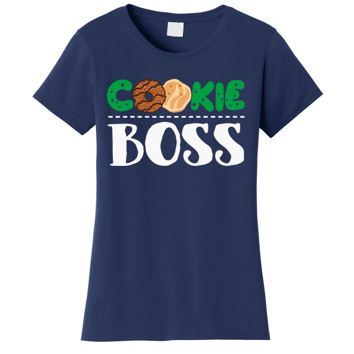 Funny Cookie Boss Girl Troop Leader Family Matching Women's T-Shirt