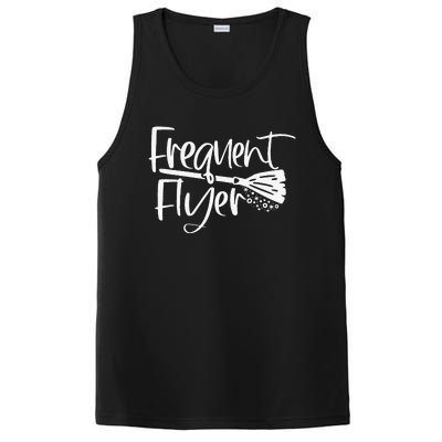 Funny Cute Broomstick Frequent Flyer Witch Halloween PosiCharge Competitor Tank