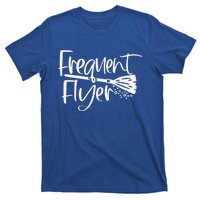 Funny Cute Broomstick Frequent Flyer Witch Halloween T-Shirt