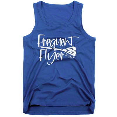 Funny Cute Broomstick Frequent Flyer Witch Halloween Tank Top