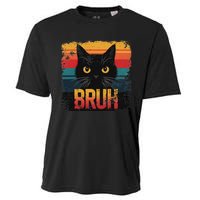 Funny Cat Bruh For Ns Meme Graphic Cooling Performance Crew T-Shirt