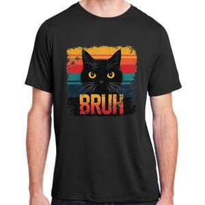 Funny Cat Bruh For Ns Meme Graphic Adult ChromaSoft Performance T-Shirt