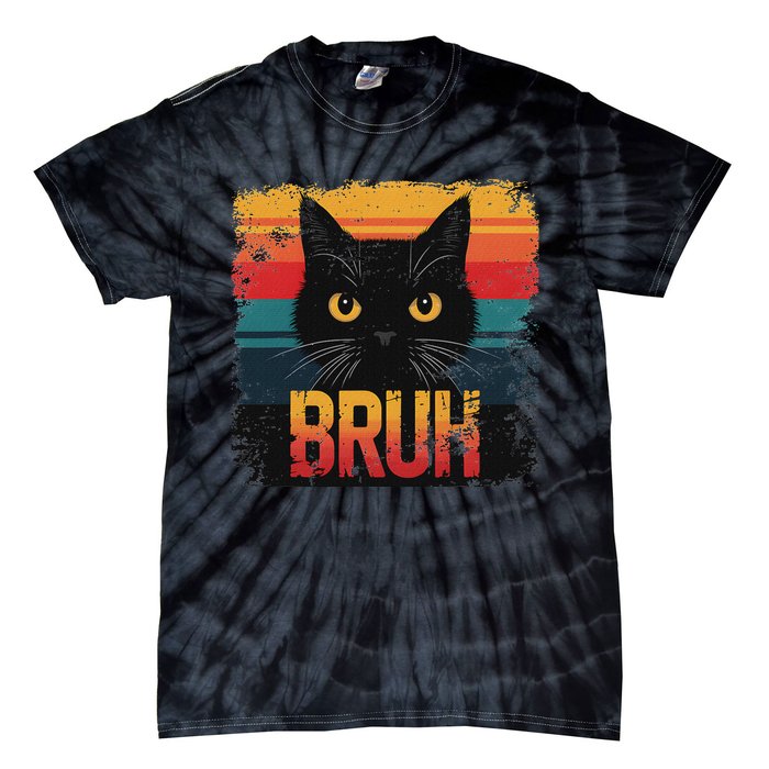 Funny Cat Bruh For Ns Meme Graphic Tie-Dye T-Shirt