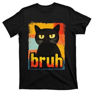 Funny Cat Bruh For Ns Women Meme Graphic T-Shirt