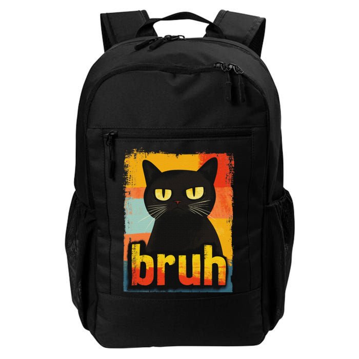 Funny Cat Bruh For Ns Women Meme Graphic Daily Commute Backpack