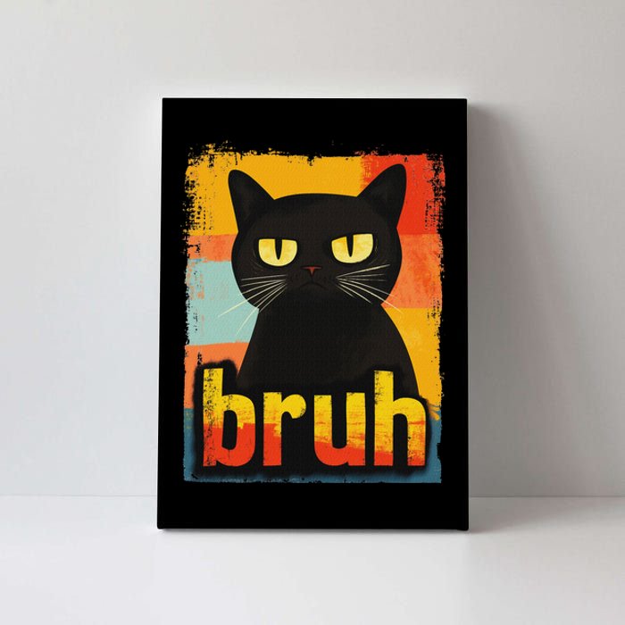 Funny Cat Bruh For Ns Women Meme Graphic Canvas