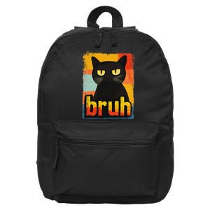 Funny Cat Bruh For Ns Women Meme Graphic 16 in Basic Backpack