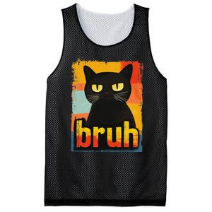 Funny Cat Bruh For Ns Women Meme Graphic Mesh Reversible Basketball Jersey Tank