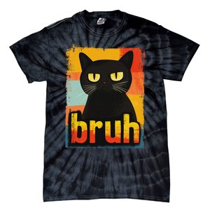 Funny Cat Bruh For Ns Women Meme Graphic Tie-Dye T-Shirt