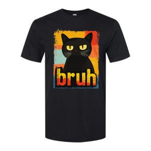 Funny Cat Bruh For Ns Women Meme Graphic Softstyle CVC T-Shirt