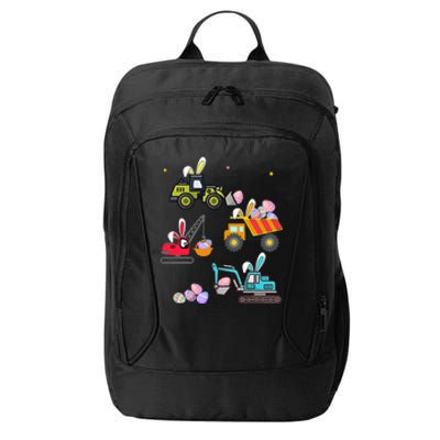 Funny Construction Bunny Easter Day Egg City Backpack