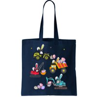 Funny Construction Bunny Easter Day Egg Tote Bag