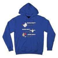 Funny Chicken Butt Guess Why Chicken Thigh Guess Who Poo Funny Gift Tall Hoodie