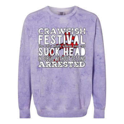 Funny Crawfish Boil Festival Colorblast Crewneck Sweatshirt