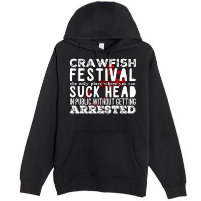 Funny Crawfish Boil Festival Premium Pullover Hoodie