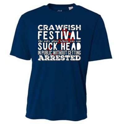 Funny Crawfish Boil Festival Cooling Performance Crew T-Shirt