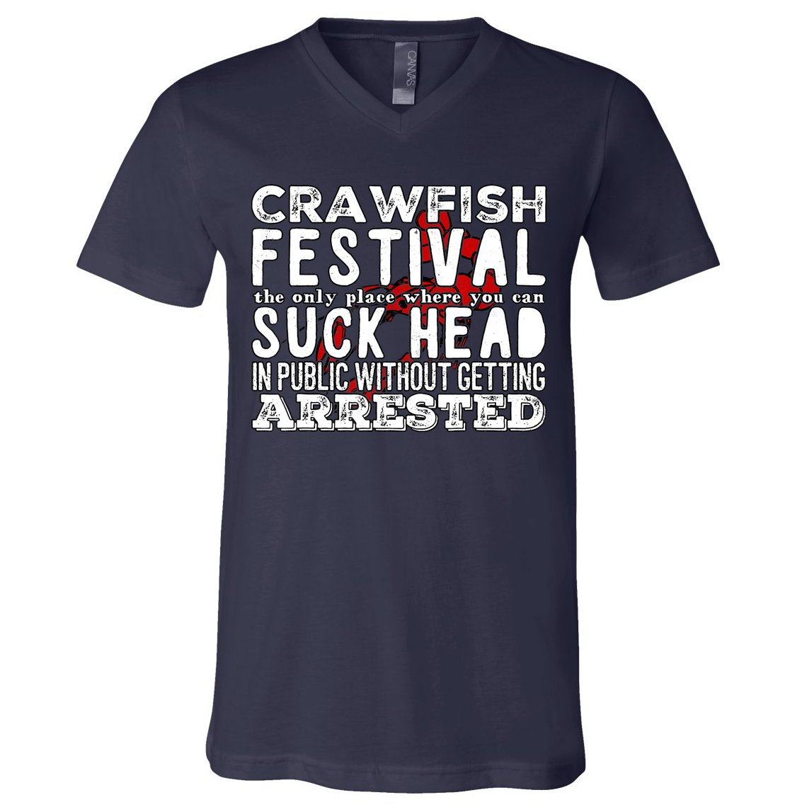 Funny Crawfish Boil Festival V-Neck T-Shirt