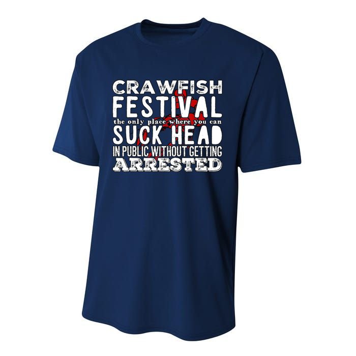 Funny Crawfish Boil Festival Performance Sprint T-Shirt