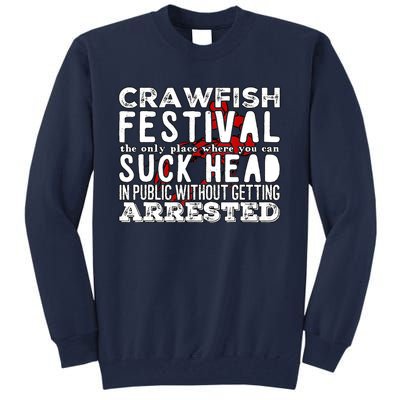 Funny Crawfish Boil Festival Tall Sweatshirt