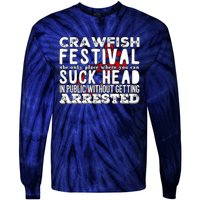 Funny Crawfish Boil Festival Tie-Dye Long Sleeve Shirt