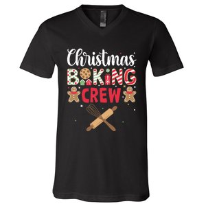 Funny Christmas Baking Crew Baking Christmas Cookie V-Neck T-Shirt