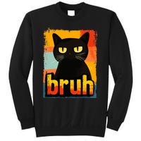 Funny Cat Bruh For Ns Women Meme Graphic Sweatshirt