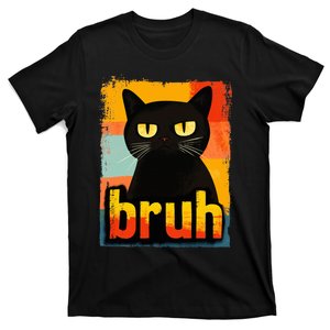 Funny Cat Bruh For Ns Women Meme Graphic T-Shirt