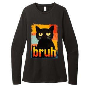 Funny Cat Bruh For Ns Women Meme Graphic Womens CVC Long Sleeve Shirt