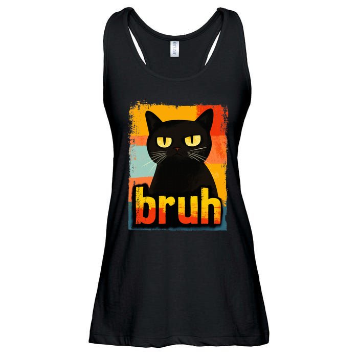 Funny Cat Bruh For Ns Women Meme Graphic Ladies Essential Flowy Tank