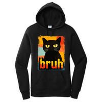 Funny Cat Bruh For Ns Women Meme Graphic Women's Pullover Hoodie