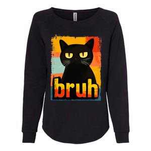 Funny Cat Bruh For Ns Women Meme Graphic Womens California Wash Sweatshirt