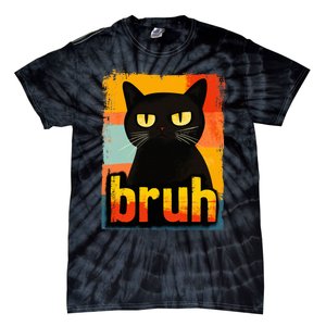 Funny Cat Bruh For Ns Women Meme Graphic Tie-Dye T-Shirt