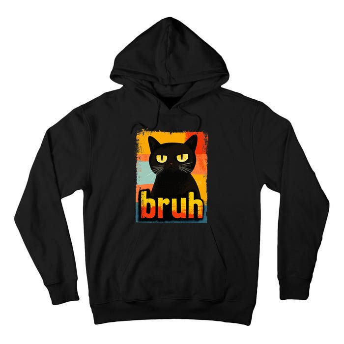 Funny Cat Bruh For Ns Women Meme Graphic Tall Hoodie