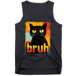 Funny Cat Bruh For Ns Women Meme Graphic Tank Top