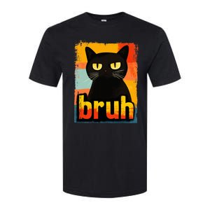 Funny Cat Bruh For Ns Women Meme Graphic Softstyle CVC T-Shirt