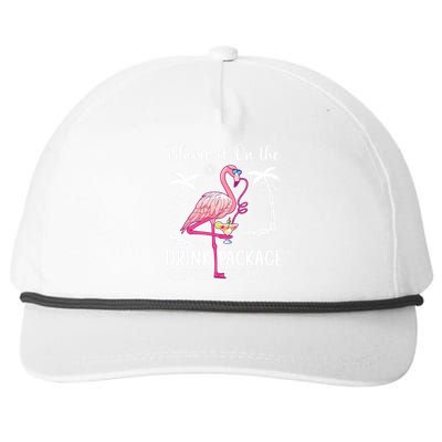 Flamingo Cruise Blame It On The Drink Package Drinking Booze Snapback Five-Panel Rope Hat