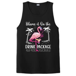 Flamingo Cruise Blame It On The Drink Package Drinking Booze PosiCharge Competitor Tank