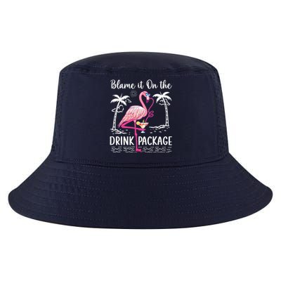 Flamingo Cruise Blame It On The Drink Package Drinking Booze Cool Comfort Performance Bucket Hat