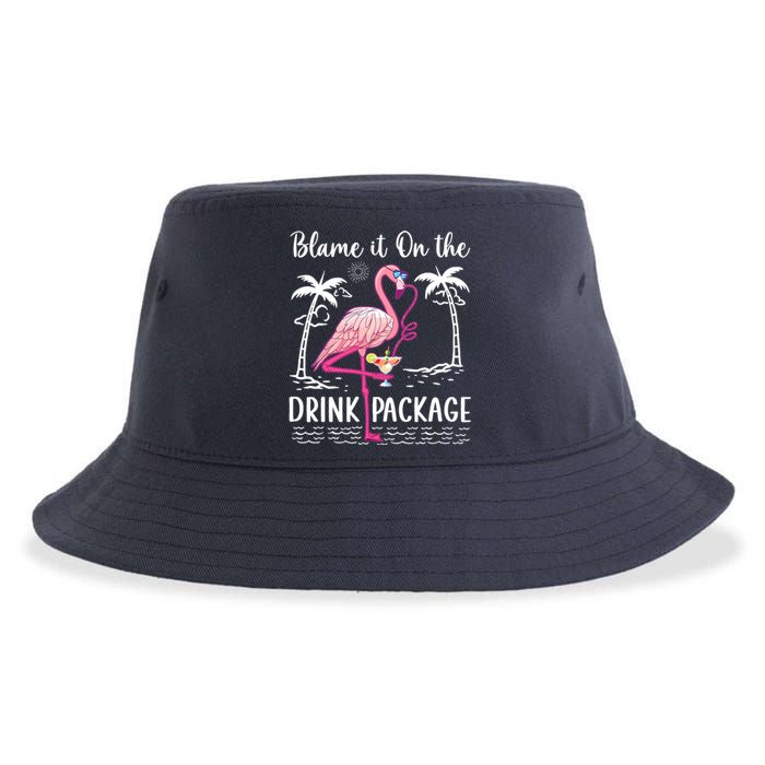 Flamingo Cruise Blame It On The Drink Package Drinking Booze Sustainable Bucket Hat