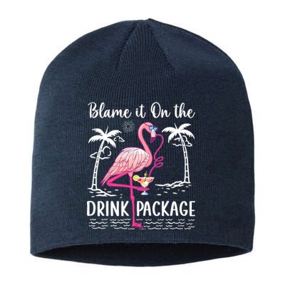 Flamingo Cruise Blame It On The Drink Package Drinking Booze Sustainable Beanie