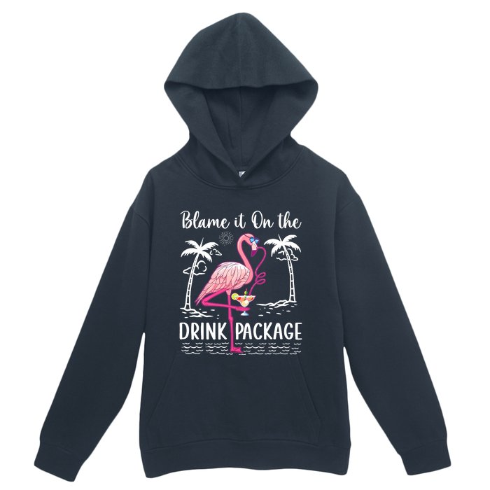 Flamingo Cruise Blame It On The Drink Package Drinking Booze Urban Pullover Hoodie