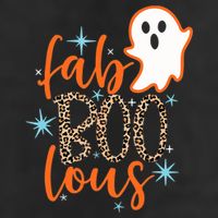 Funny Cute Boo Ghost Halloween Fab-Boo Lous Leopard 15oz Campfire Ceramic Mug