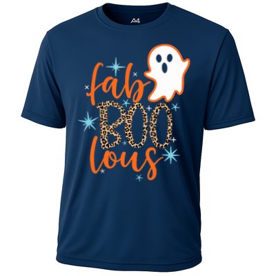 Funny Cute Boo Ghost Halloween Fab-Boo Lous Leopard Performance Shirt
