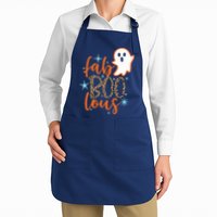 Funny Cute Boo Ghost Halloween Fab-Boo Lous Leopard Apron