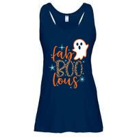 Funny Cute Boo Ghost Halloween Fab-Boo Lous Leopard Ladies Essential Flowy Tank