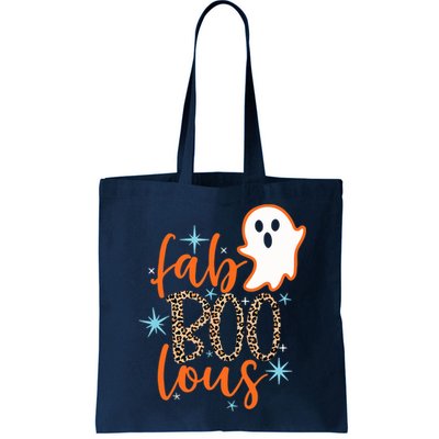 Funny Cute Boo Ghost Halloween Fab-Boo Lous Leopard Bag