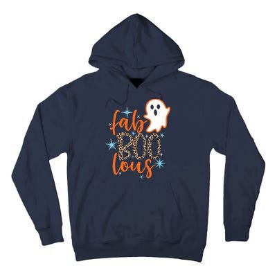 Funny Cute Boo Ghost Halloween Fab-Boo Lous Leopard Tall Hoodie