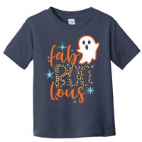 Funny Cute Boo Ghost Halloween Fab-Boo Lous Leopard Toddler T-Shirt